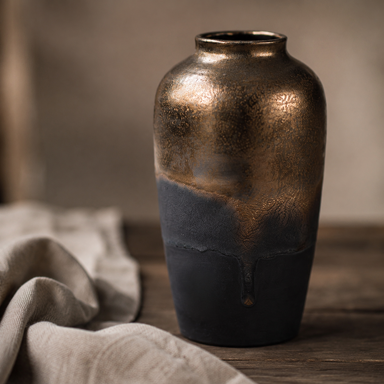 Bronze Shadow Medium Vase