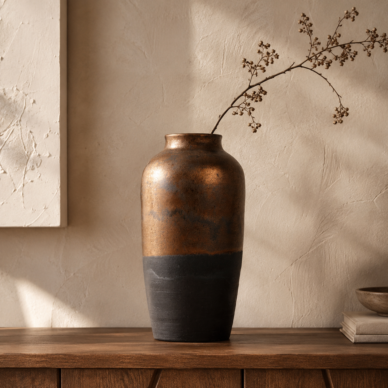 Bronze Shadow Medium Vase
