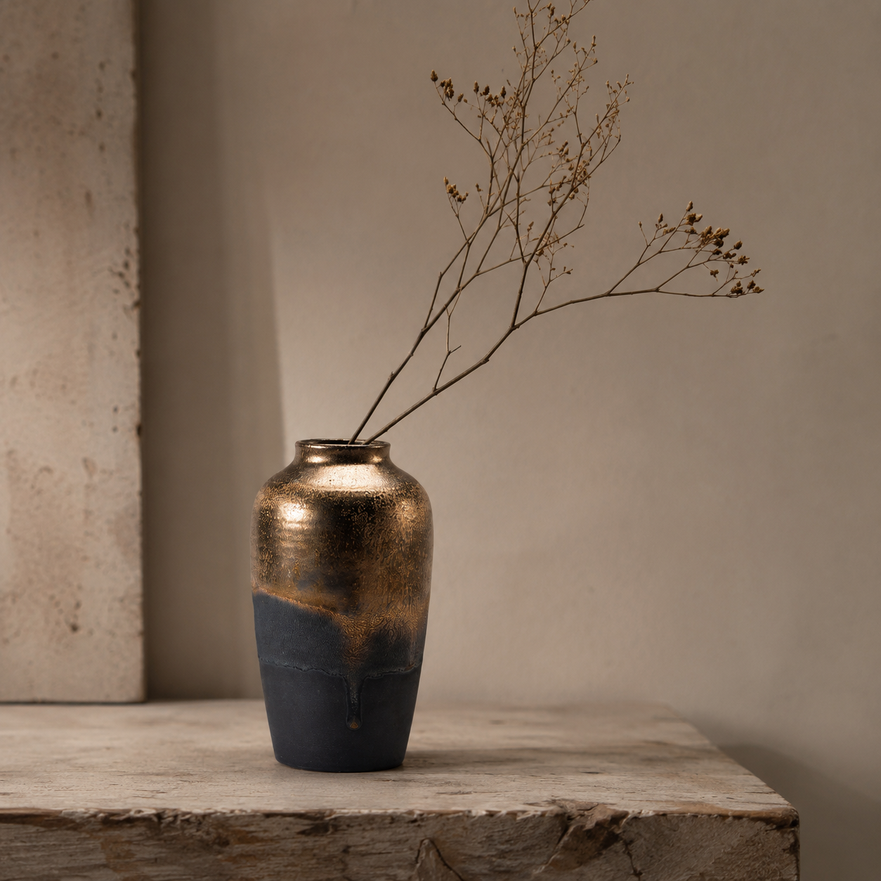 Bronze Shadow Medium Vase