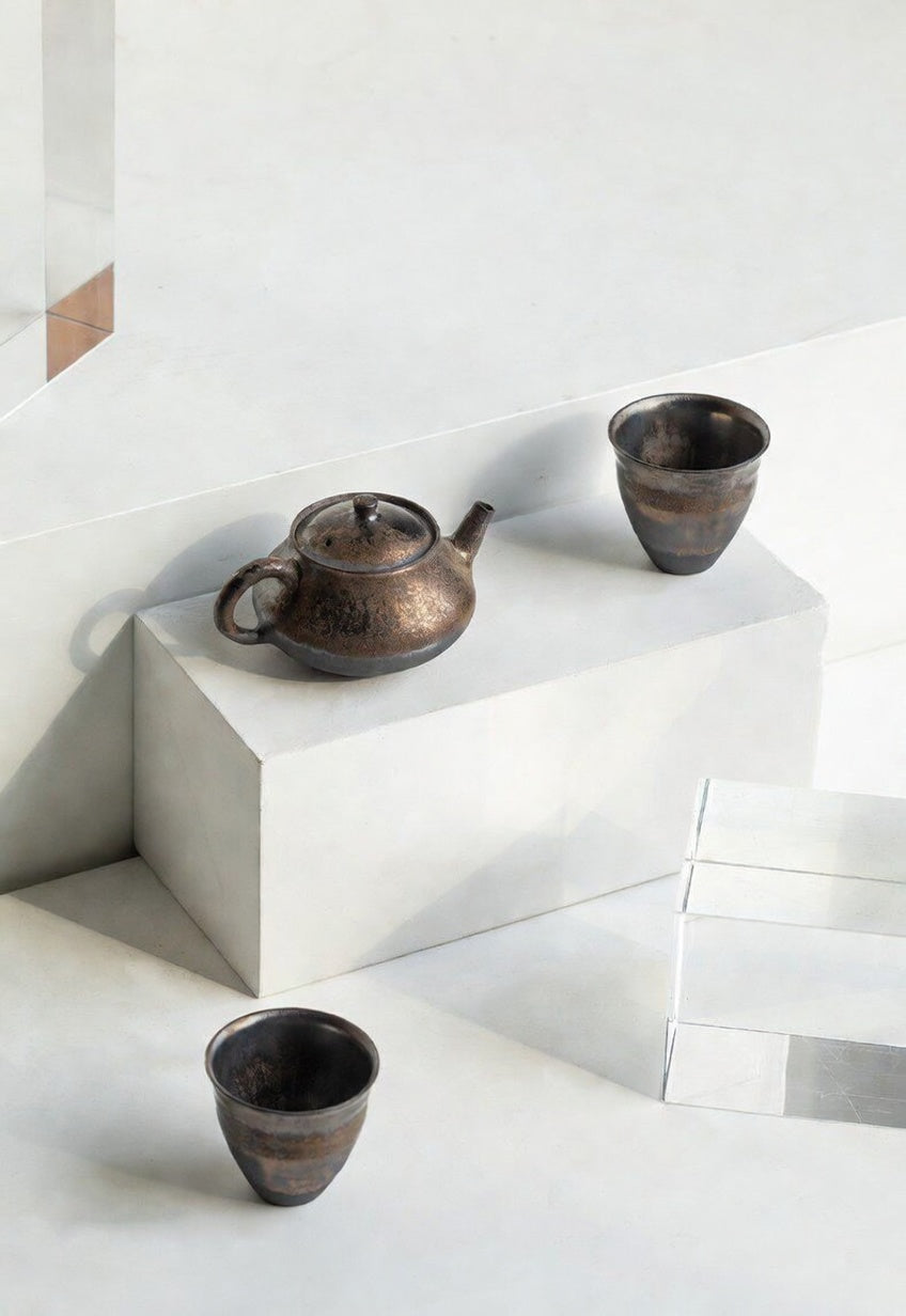 As the Vessel Appears – Sky Vault Early Spring Teapot & Cup Set