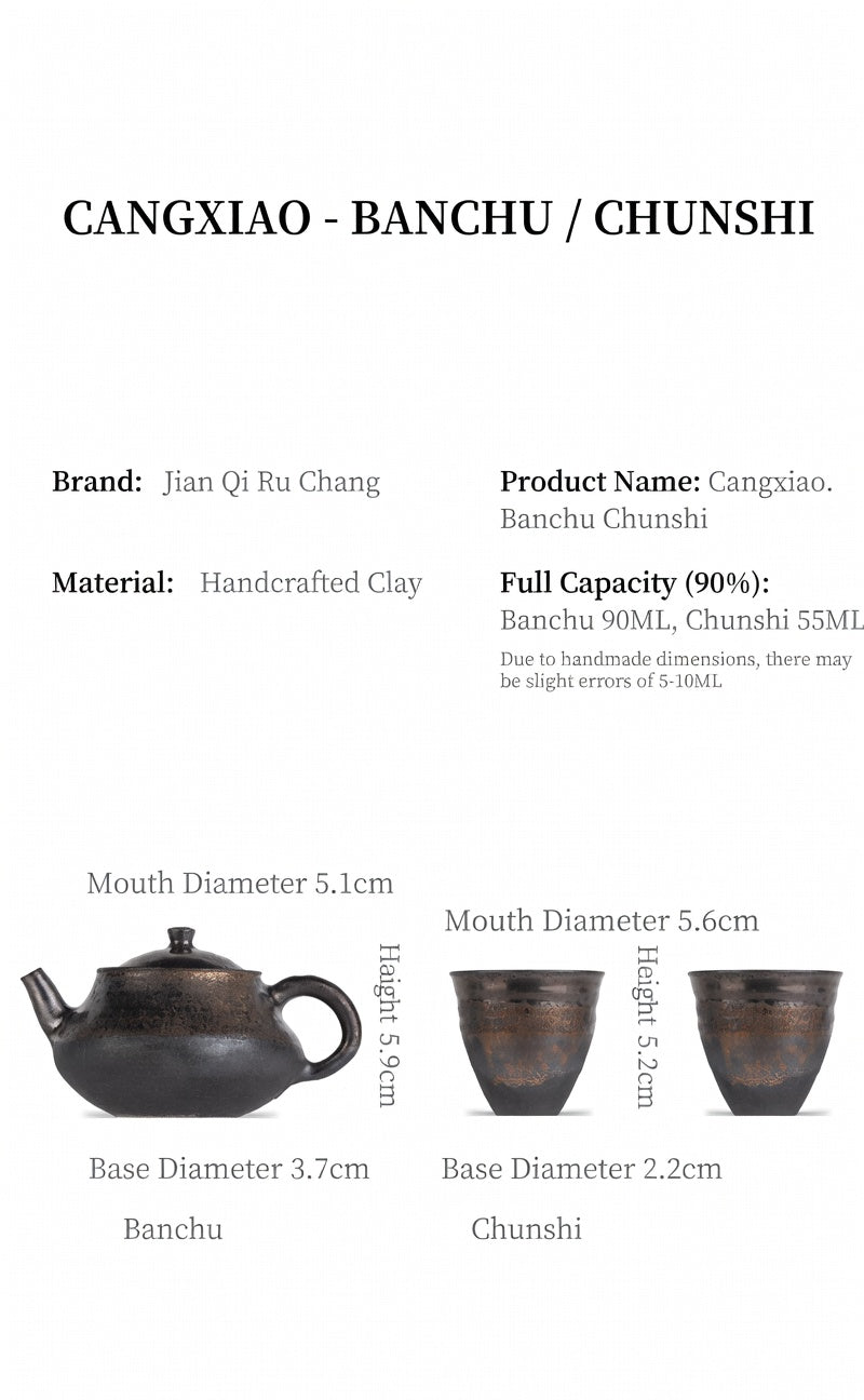 As the Vessel Appears – Sky Vault Early Spring Teapot & Cup Set