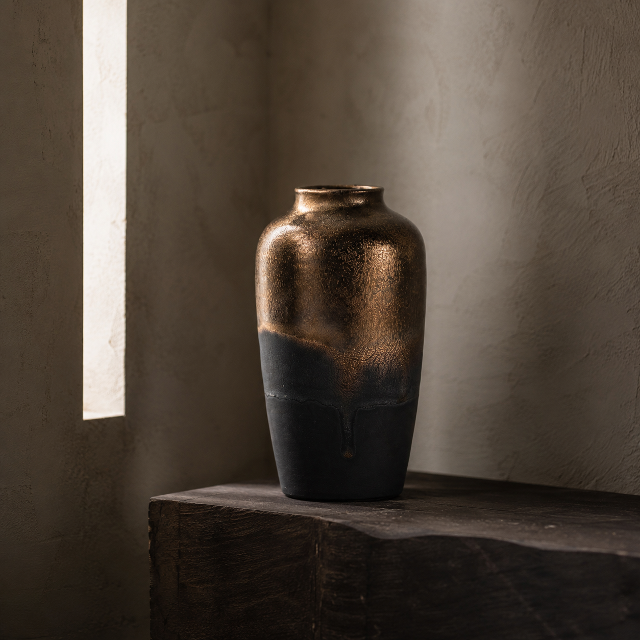 Bronze Shadow Medium Vase