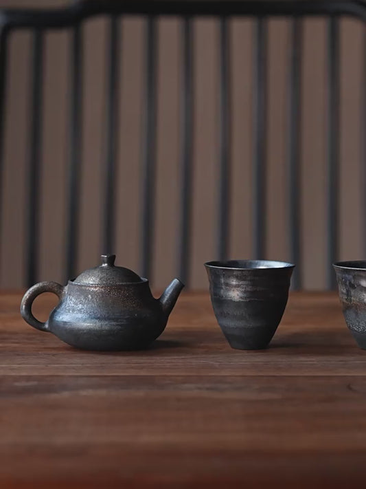 As the Vessel Appears – Sky Vault Early Spring Teapot & Cup Set