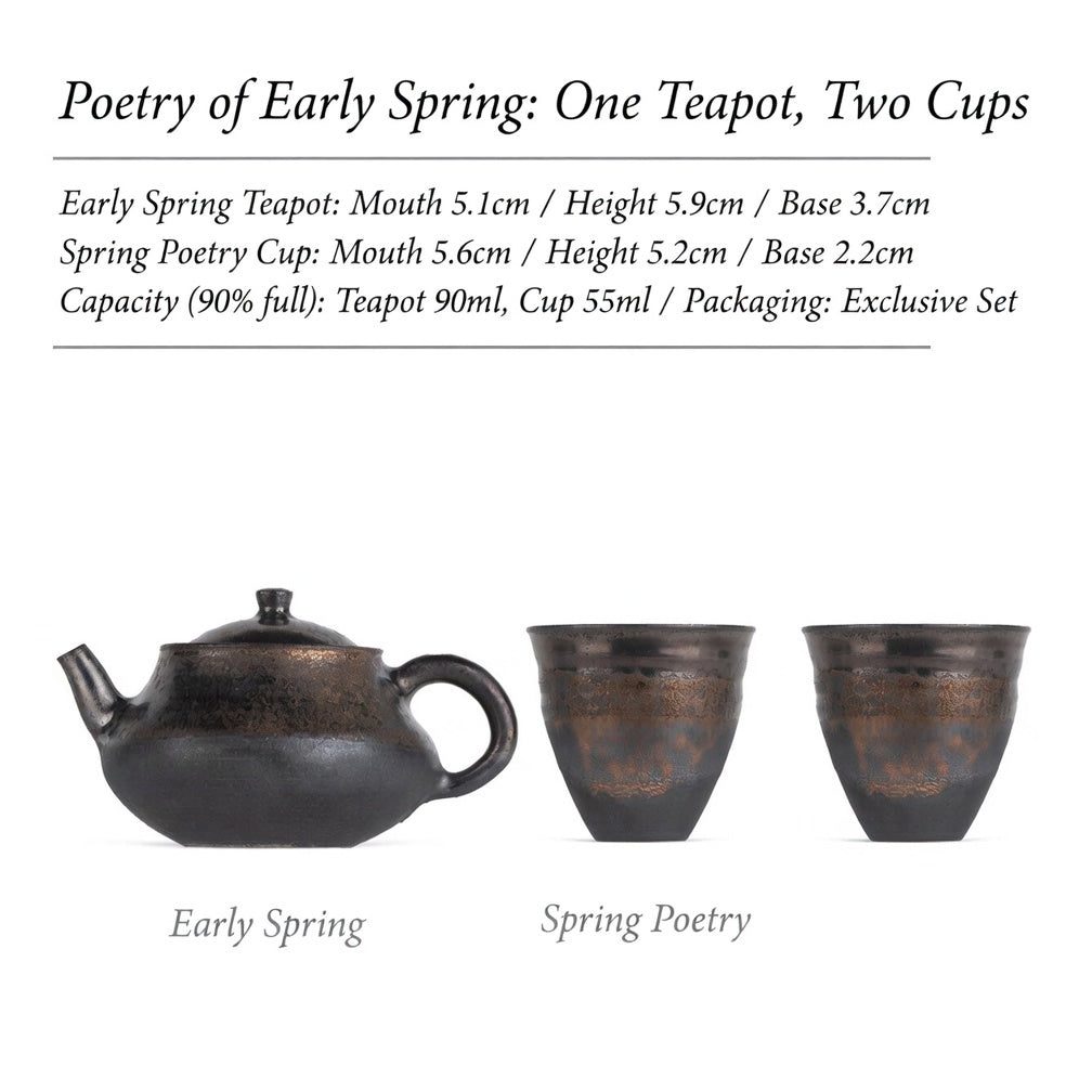 As the Vessel Appears – Sky Vault Early Spring Teapot & Cup Set